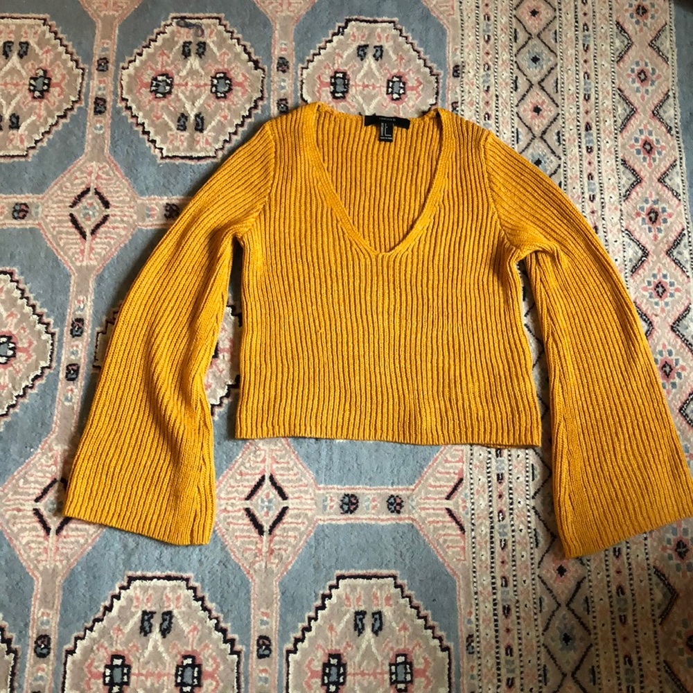 Forever 21 mustard sweater